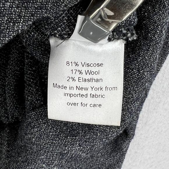 RACHEL COMEY Frances Top Womens 2 Navy Clarion Textured Wrap Long Sleeve Blouse - Picture 12 of 16